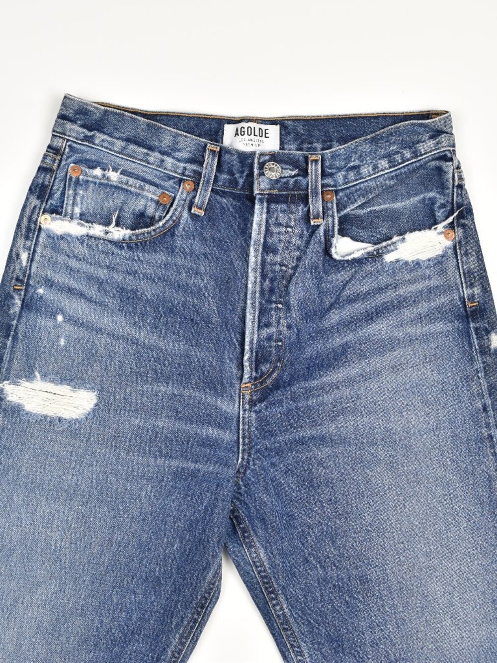 AGOLDE 90's Jean Distressed Button Fly - 25 - Picture 9 of 13